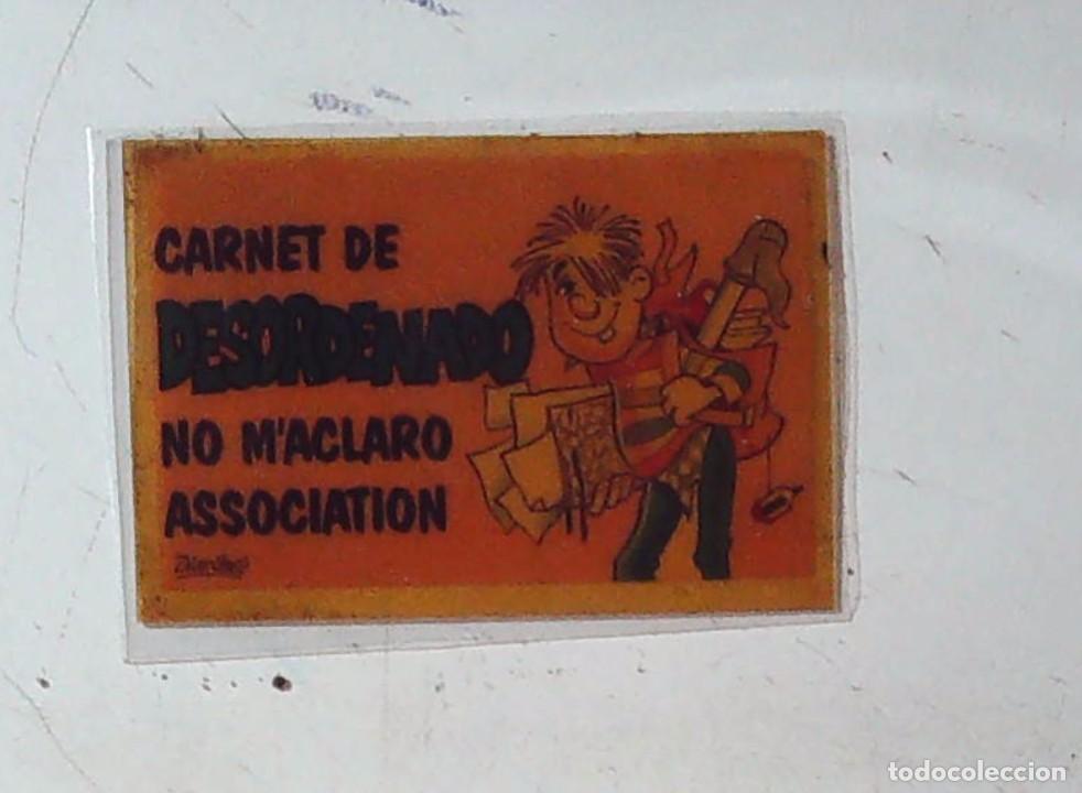 Coleccionismo Cromos antiguos: BOLLYCAO CARNET DE DESORDENADO SIN TRASERA