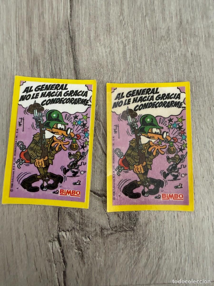 Coleccionismo Cromos antiguos: Cromo 10 Estrellas del C&oacute;mic de Bimbo - Mortadelo