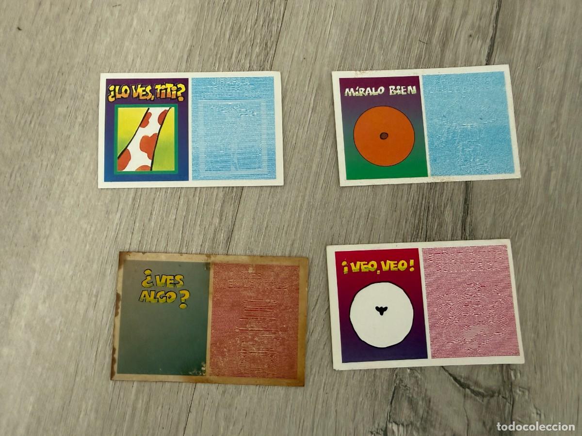 Coleccionismo Cromos antiguos: 4 cromos Lupa Adivinanzas de Bimbocao 13, 21, 23 y 29