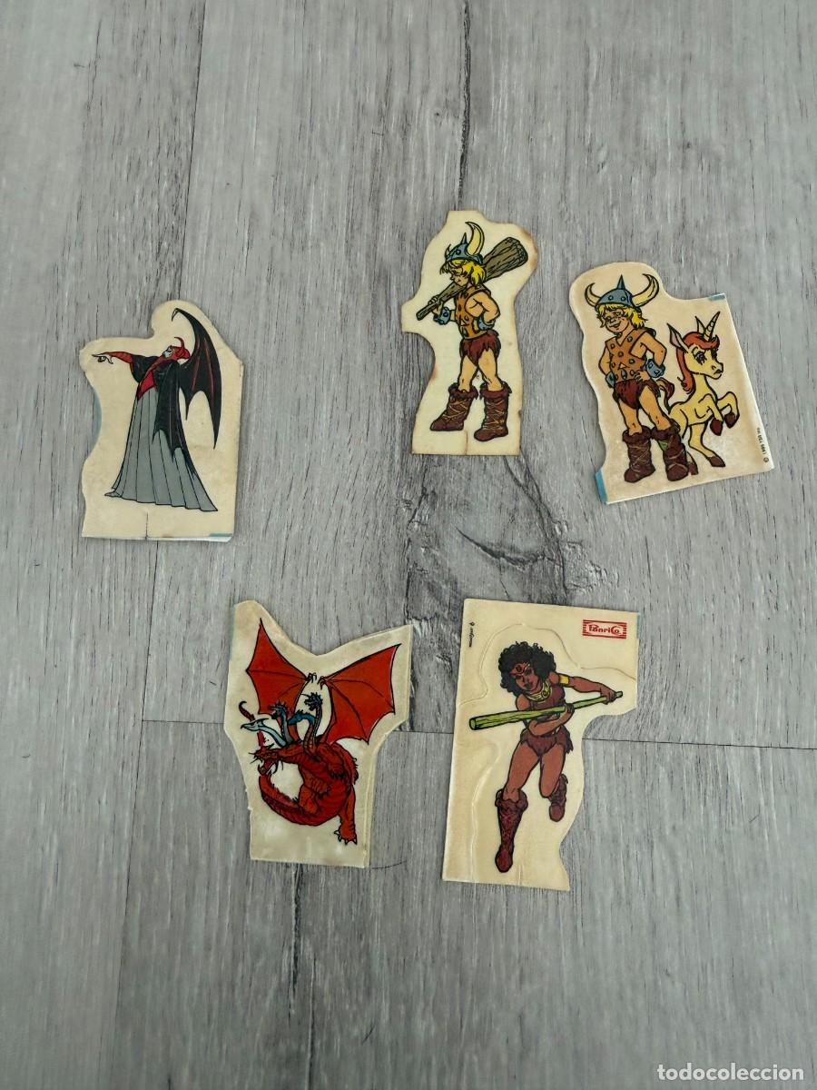 Coleccionismo Cromos antiguos: 5 cromos Dragones y Mazmorras de Panrico