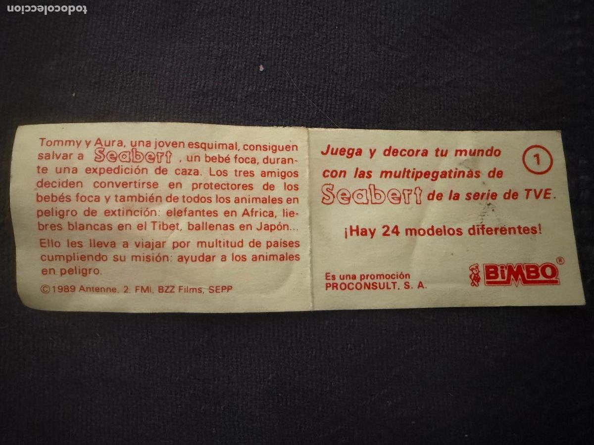 Coleccionismo cromos antiguos: Cromo Bimbo seabert n.1 - Foto 2
