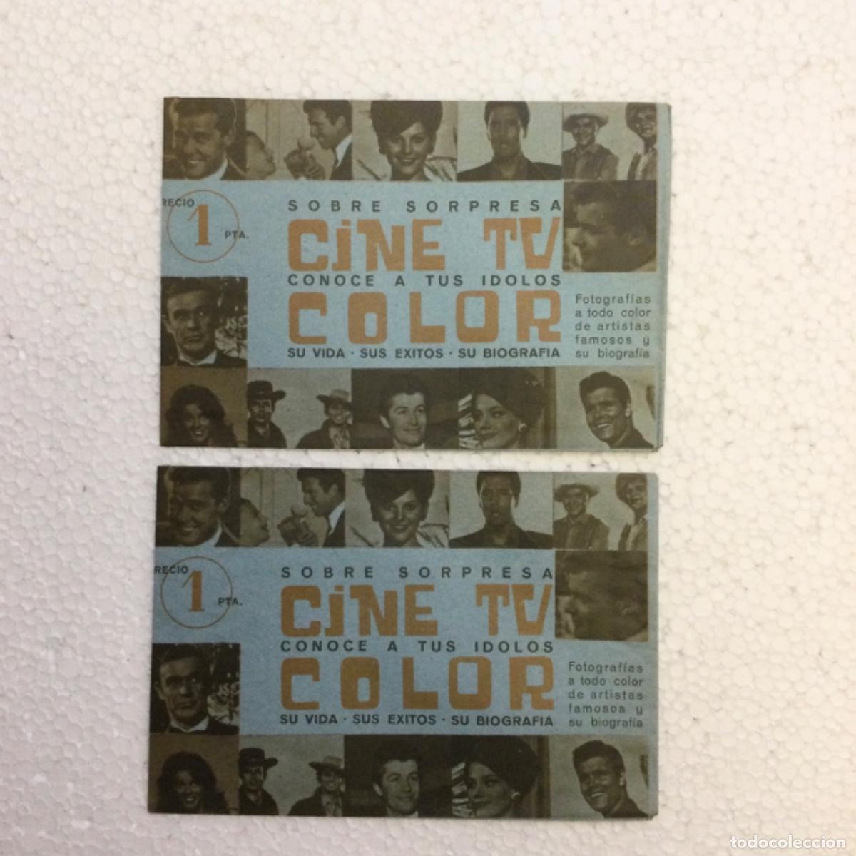 Coleccionismo Cromos antiguos: Sobre sorpresa Cine - TV.