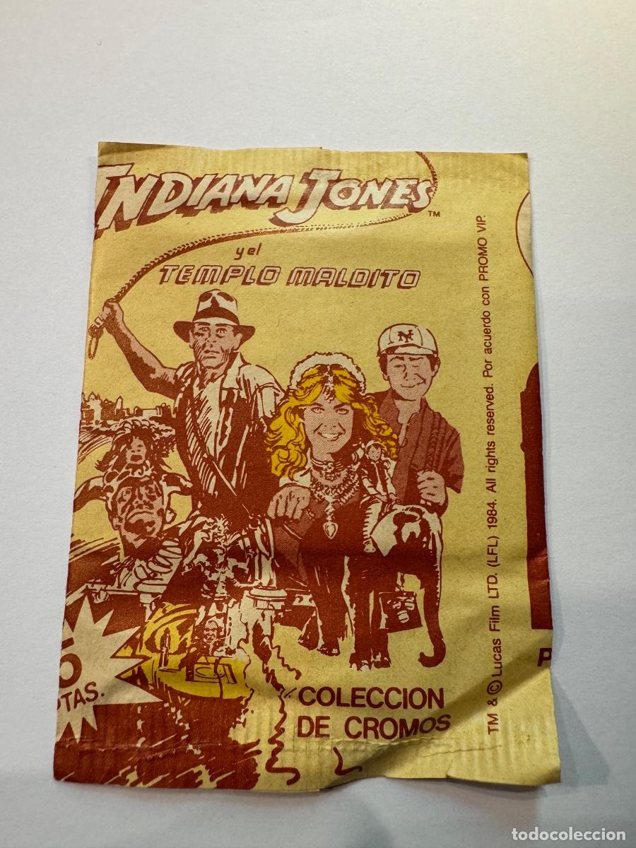 Colecionismo Cromos antigos: INDIANA JONES SOBRE CROMOS SIN ABRIR LUCAS FILM LTD 1984 (G)