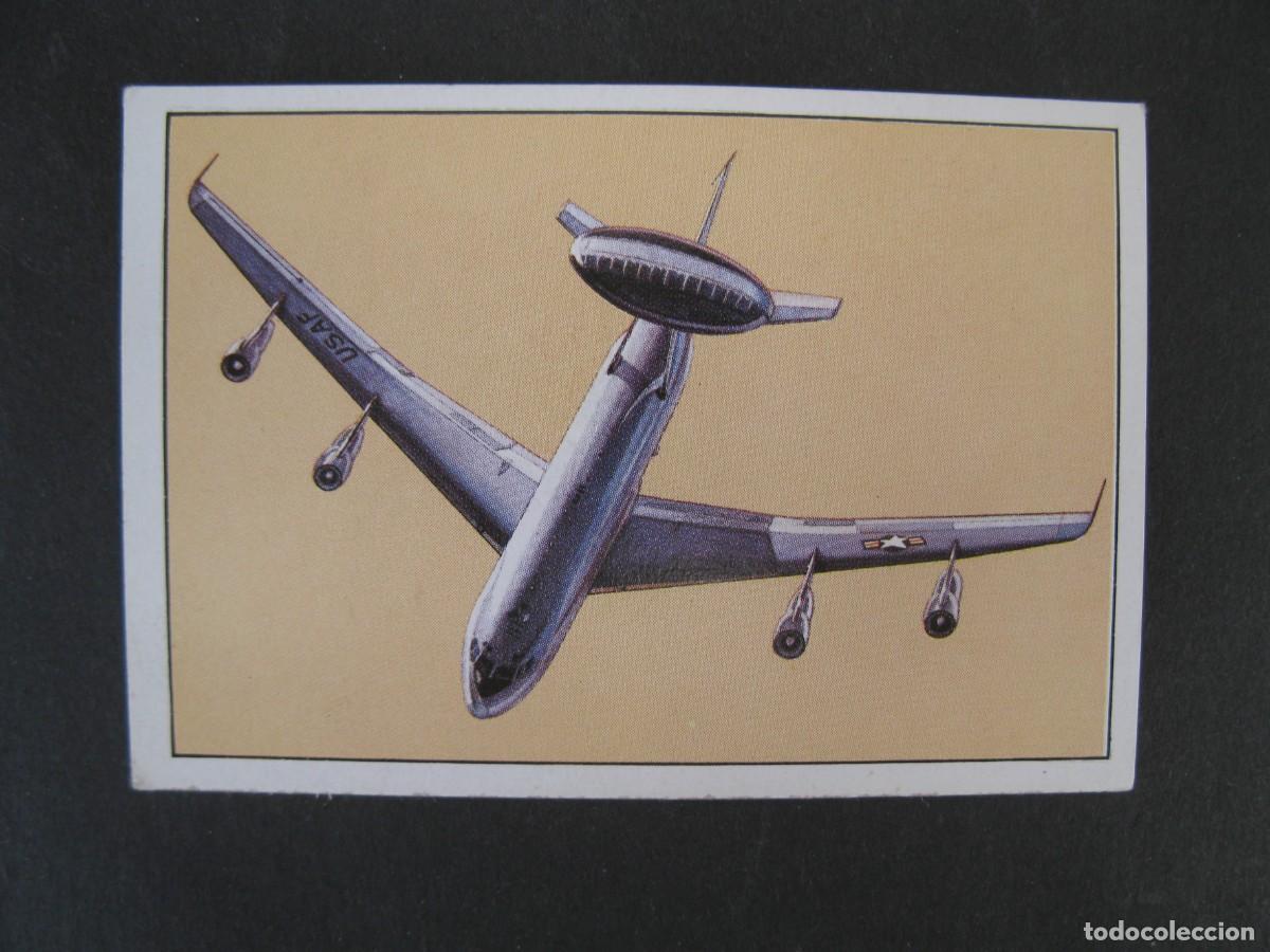 Coleccionismo Cromos antiguos: GRAN HISTORIA DE LA AVIACI&Oacute;N - CROMO N&ordm; 182 - BOEING E-3A SENTRY - SARPE - NUNCA PEGADO.