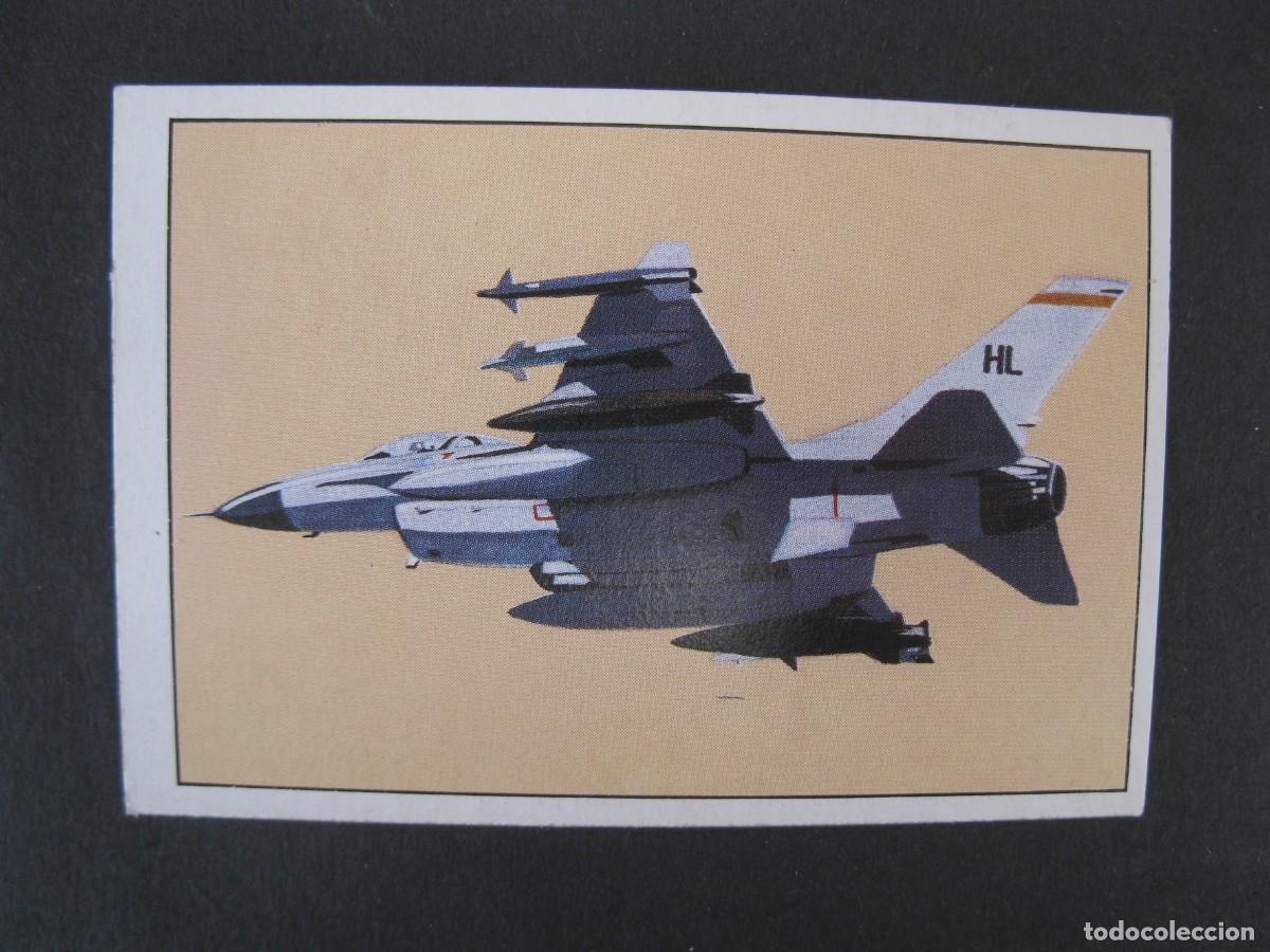 Coleccionismo Cromos antiguos: GRAN HISTORIA DE LA AVIACI&Oacute;N - CROMO N&ordm; 176 - GENERAL DYNAMICS F-16A - SARPE - NUNCA PEGADO.