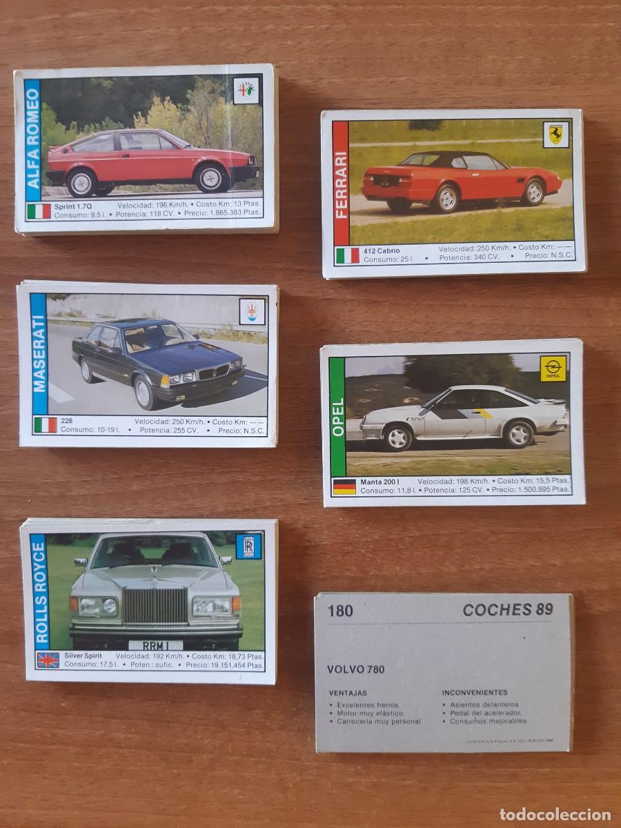 Coleccionismo Cromos antiguos: LOTE 98 CROMOS DIFERENTES COLECCI&Oacute;N COCHES 89 ED. CUSCO 1988. NUNCA PEGADOS, SIN PEGAR