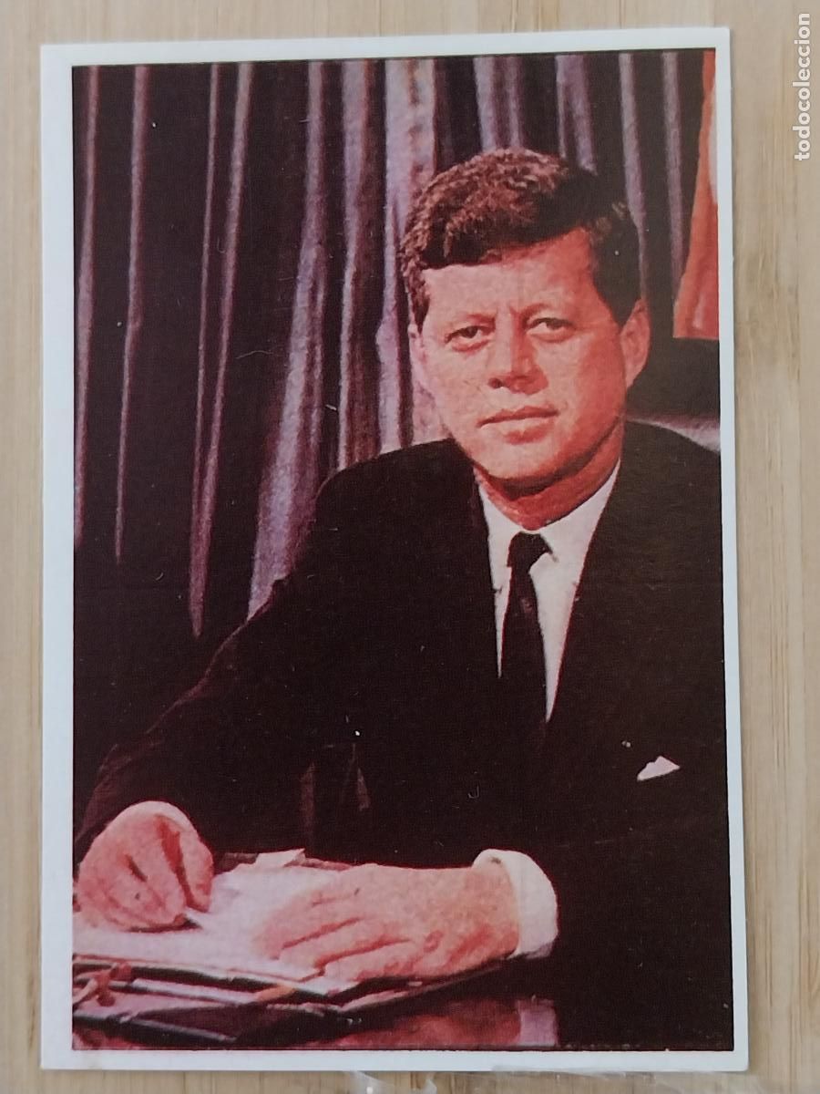 Coleccionismo Cromos antiguos: KENNEDY CROMO A&Ntilde;OS 70 SIN PEGAR NUNCA ORIGINAL ESPA&Ntilde;A 9.8X6.6CMS