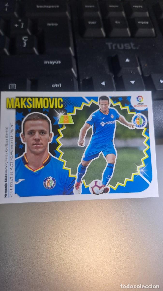 Coleccionismo Cromos antiguos: CROMO MAKSIMOVIC 10 BIS COLOCA GETAFE LIGA 2018 2019 18 19 ESTE PANINI NUNCA PEGADO