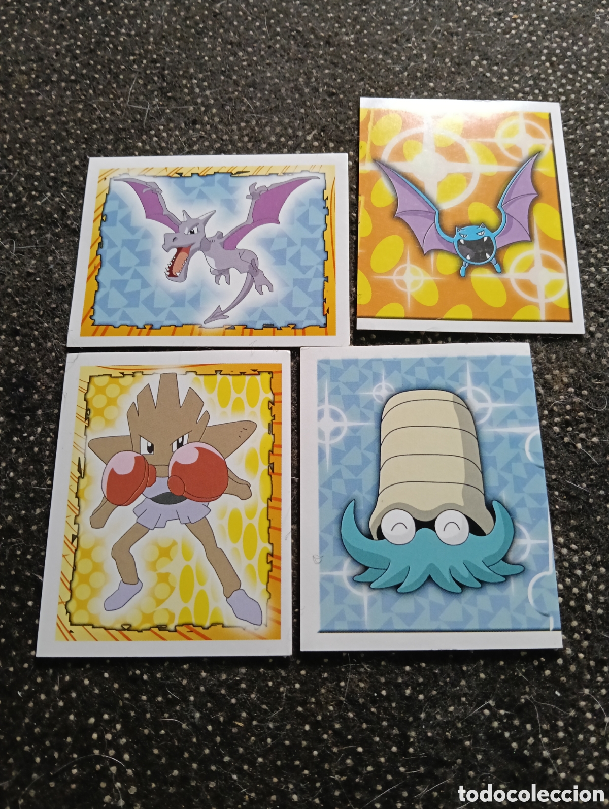Coleccionismo Cromos antiguos: Pokemon1960 cuatro cromos n&uacute;m. 107-142-214 y 225