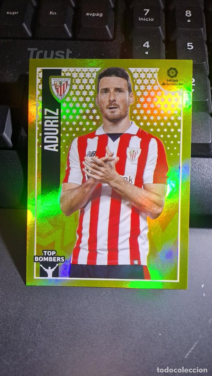 Coleccionismo Cromos antiguos: CROMO ADURIZ 1 TOP BOMBERS 1 ATHLETIC CLUB DE BILBAO LIGA 2018 2019 18 19 ESTE PANINI NUNCA PEGADO