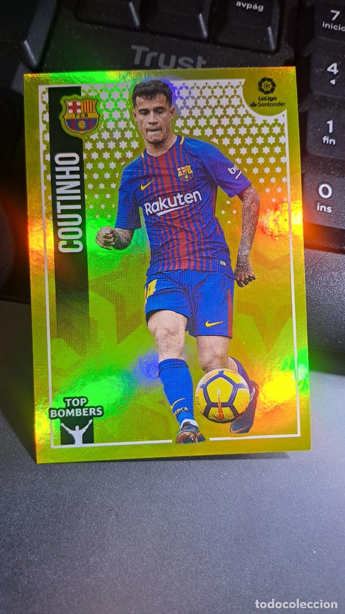 Coleccionismo Cromos antiguos: CROMO COUTINHO 6 TOP BOMBERS 6 BARCELONA LIGA 2018 2019 18 19 ESTE PANINI NUNCA PEGADO