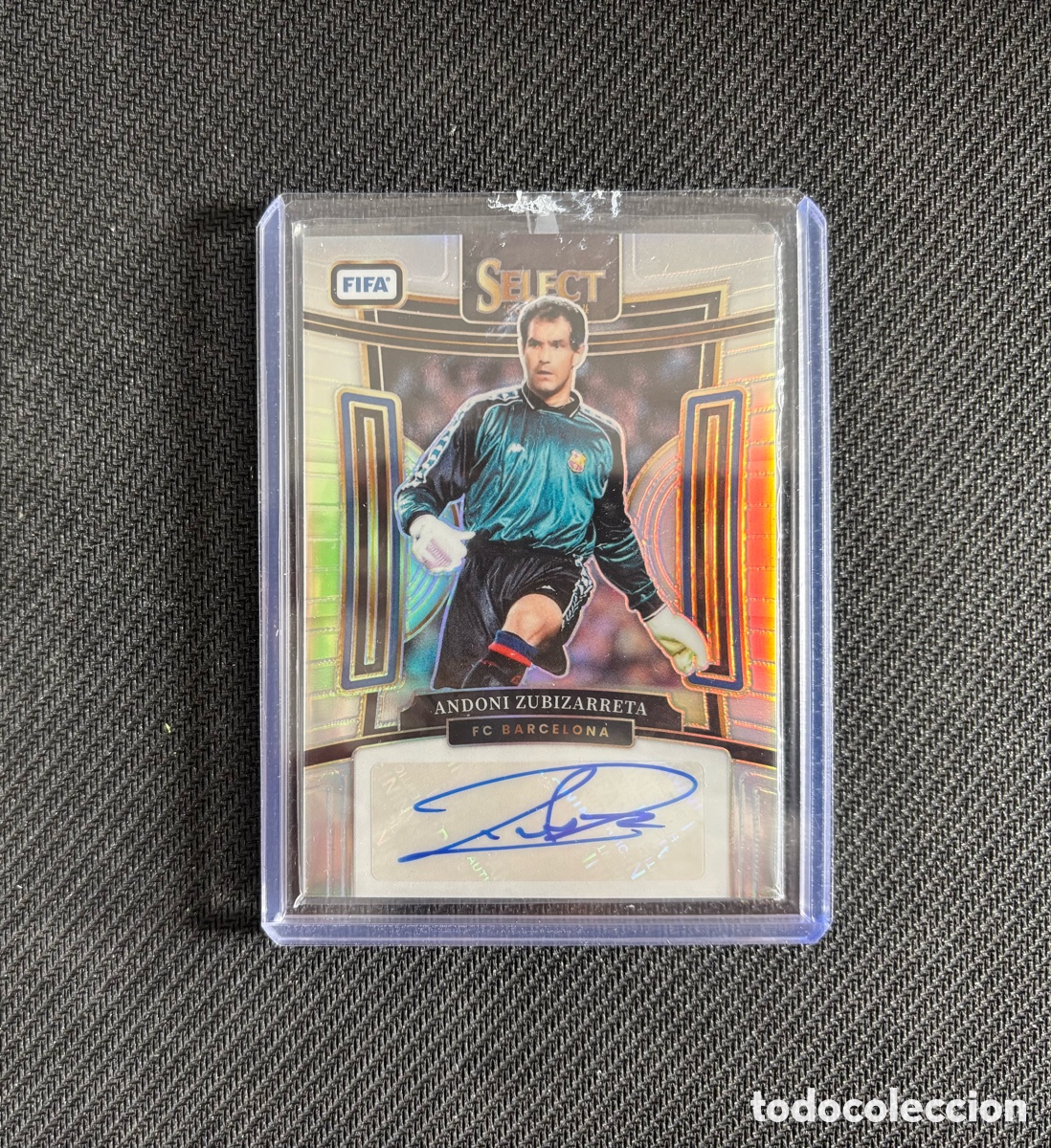 Coleccionismo Cromos antiguos: Carta Zubizarreta FC BARCELONA firma aut&oacute;grafo original SELECT