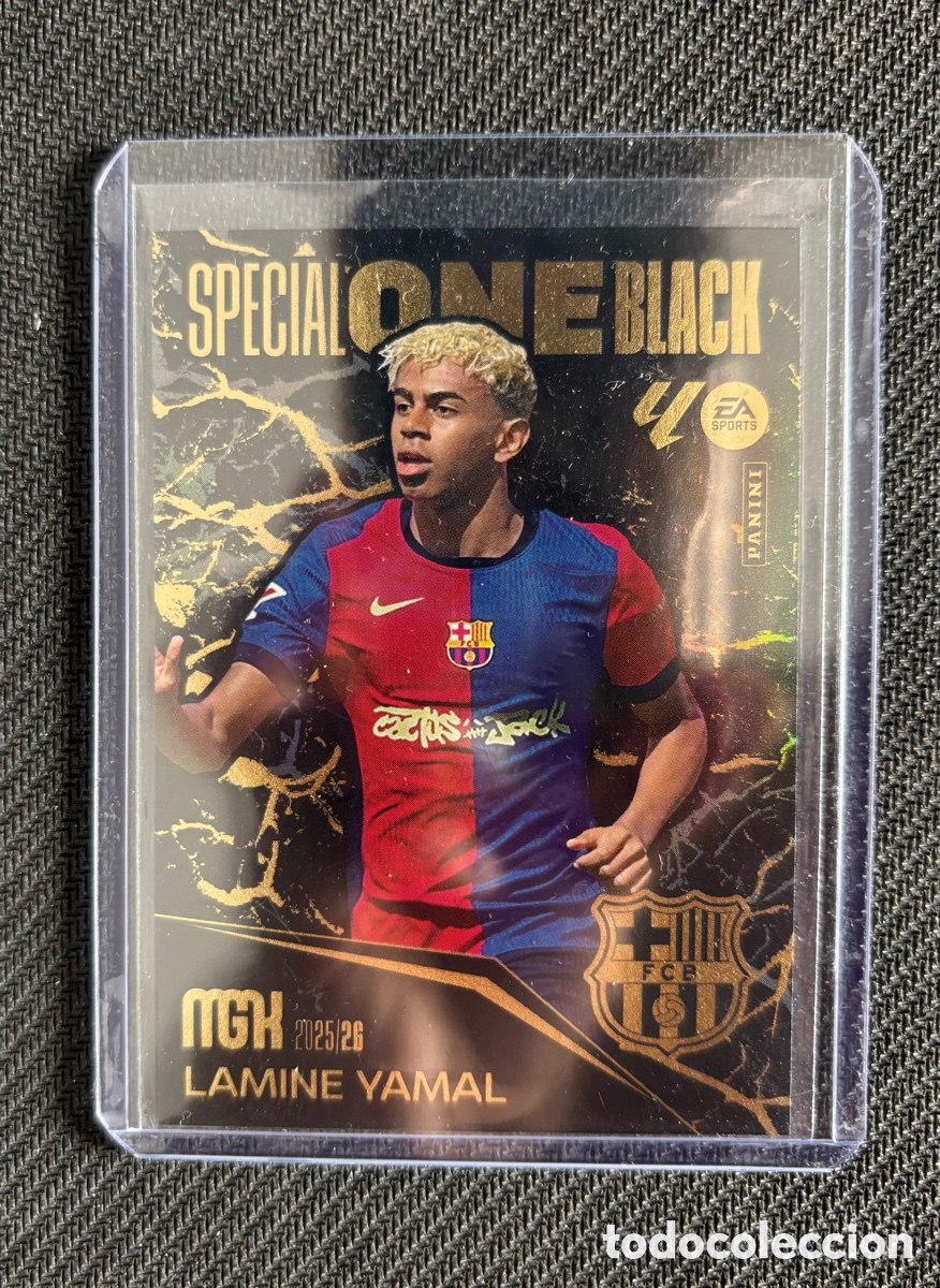 Coleccionismo Cromos antiguos: SPECIAL ONE BLACK LAMINE YAMAL FC BARCELONA MEGACRACKS MGK 2025 2026