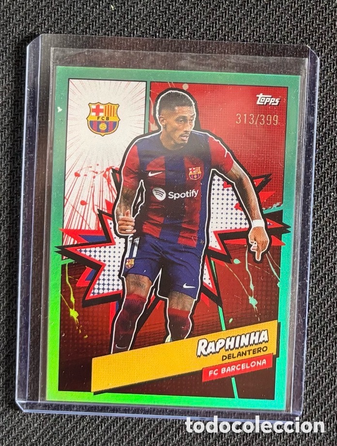 Coleccionismo Cromos antiguos: RAPHINHA NUMERADA 313/399 FC BARCELONA TOPPS
