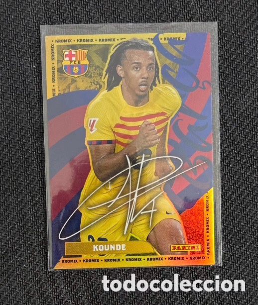 Coleccionismo Cromos antiguos: KOUNDE FIRMA PANINI FC BARCELONA KROMIX