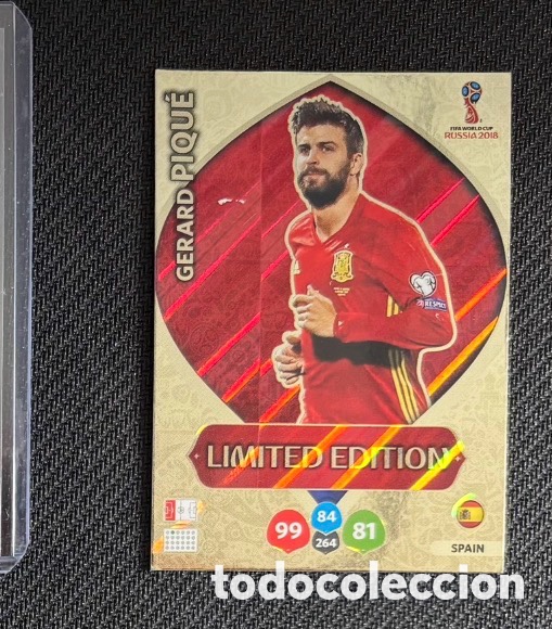 Coleccionismo Cromos antiguos: Gerard Piqu&eacute; Edici&oacute;n Limitada Espa&ntilde;a RUSSIA 2018 cromo