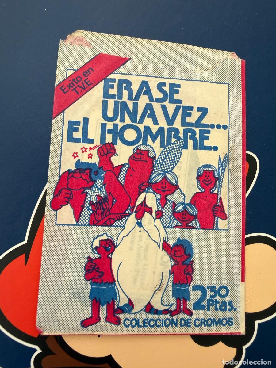 Coleccionismo Cromos antiguos: &Eacute;rase una vez... el hombre - Sobre sin abrir Pacosa 2
