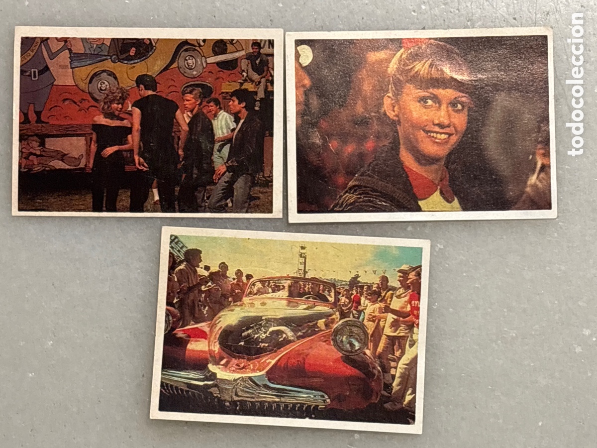 Coleccionismo Cromos antiguos: Lote privado tres Cromos Grease