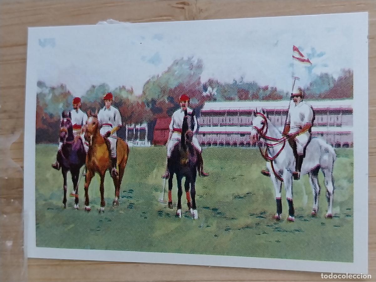 Coleccionismo Cromos antiguos: REINO UNIDO 1908 VENCEDOR POLO CROMO PROMO CHOCOLATES A&Ntilde;OS 50 RECUPERADO 5.6X4CMS