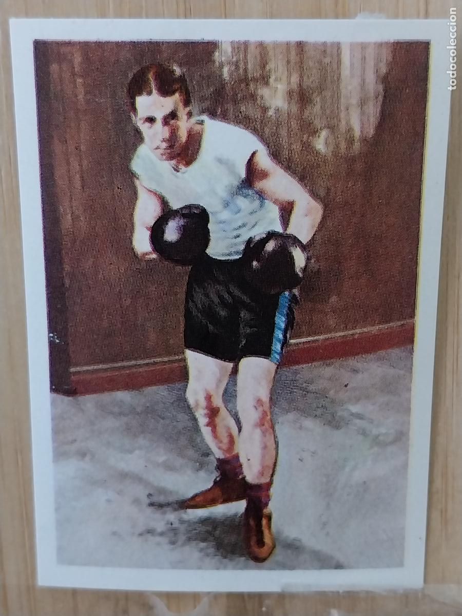 Coleccionismo Cromos antiguos: BOXEO INGLATERRA DOUGLAS OLIMPIADAS LONDRES 1908 CROMO PROMO CHOCOLATES A&Ntilde;O 1964 RECUPERADO 5.6X4CMS
