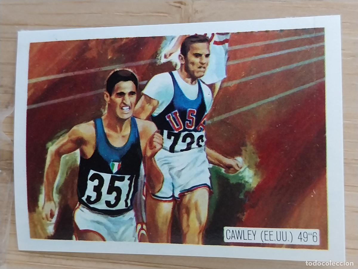 Coleccionismo Cromos antiguos: ATLETISMO TOKIO 1964 CROMO PROMO CHOCOLATE A&Ntilde;O 1964 RECUPERADO 5.6X4CMS