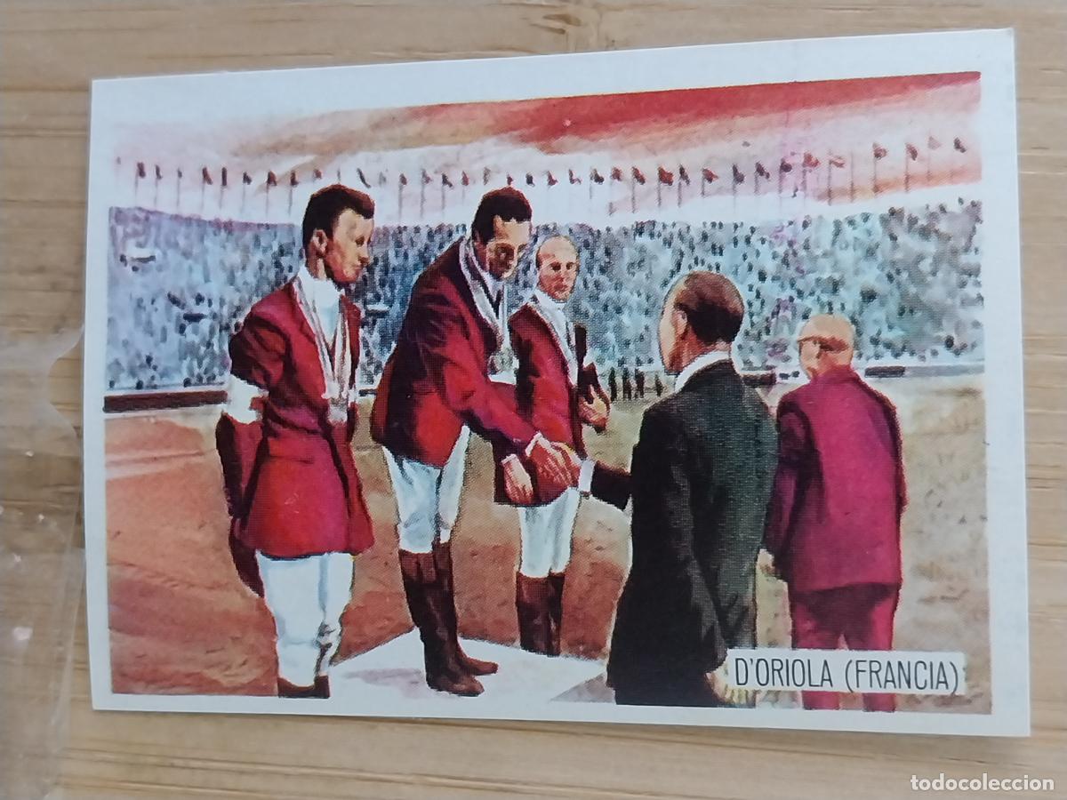 Coleccionismo Cromos antiguos: D&acute;ORIOLA EQUITACION TOKIO 1964 * CROMO PROMO CHOCOLATE A&Ntilde;O 1964 RECUPERADO 5.6X4CMS