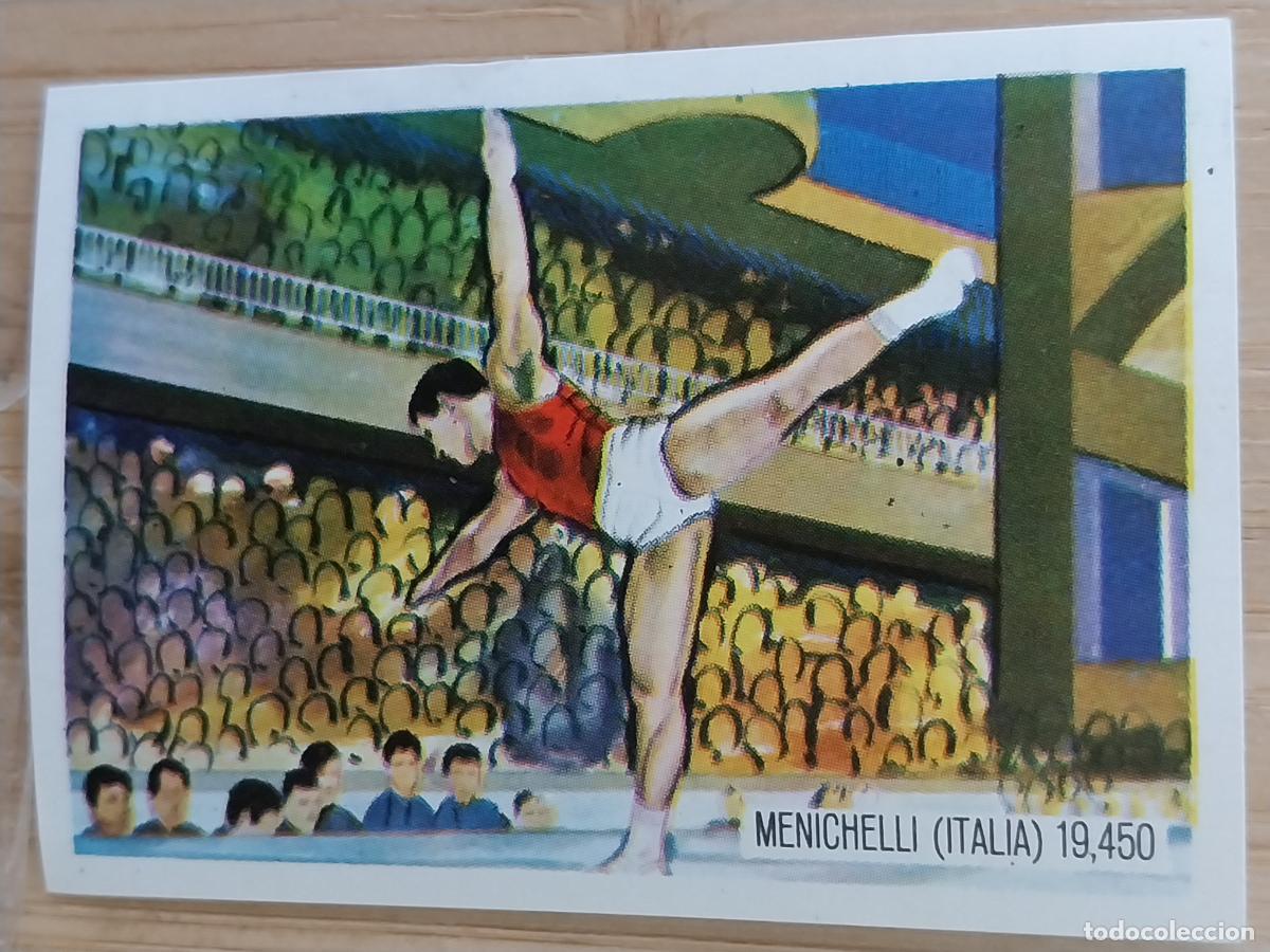 Coleccionismo Cromos antiguos: MINICHELLI ITALIA GIMNASIA TOKIO 1964 * CROMO PROMO CHOCOLATE A&Ntilde;O 1964 RECUPERADO 5.6X4CMS