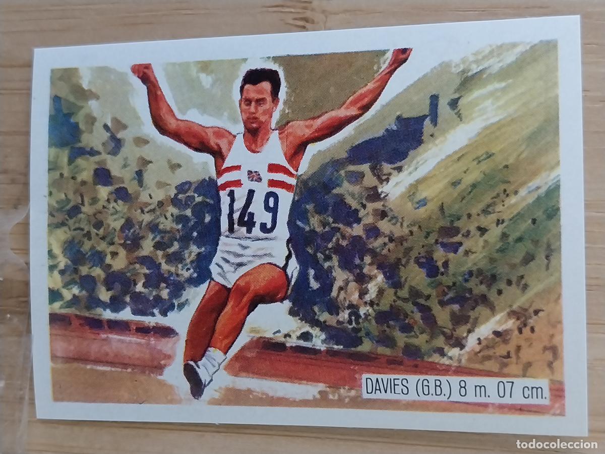 Coleccionismo Cromos antiguos: DAVIES GREAT BRITAIN ATLETISMO TOKIO 1964 * CROMO PROMO CHOCOLATE A&Ntilde;O 1964 RECUPERADO 5.6X4CMS