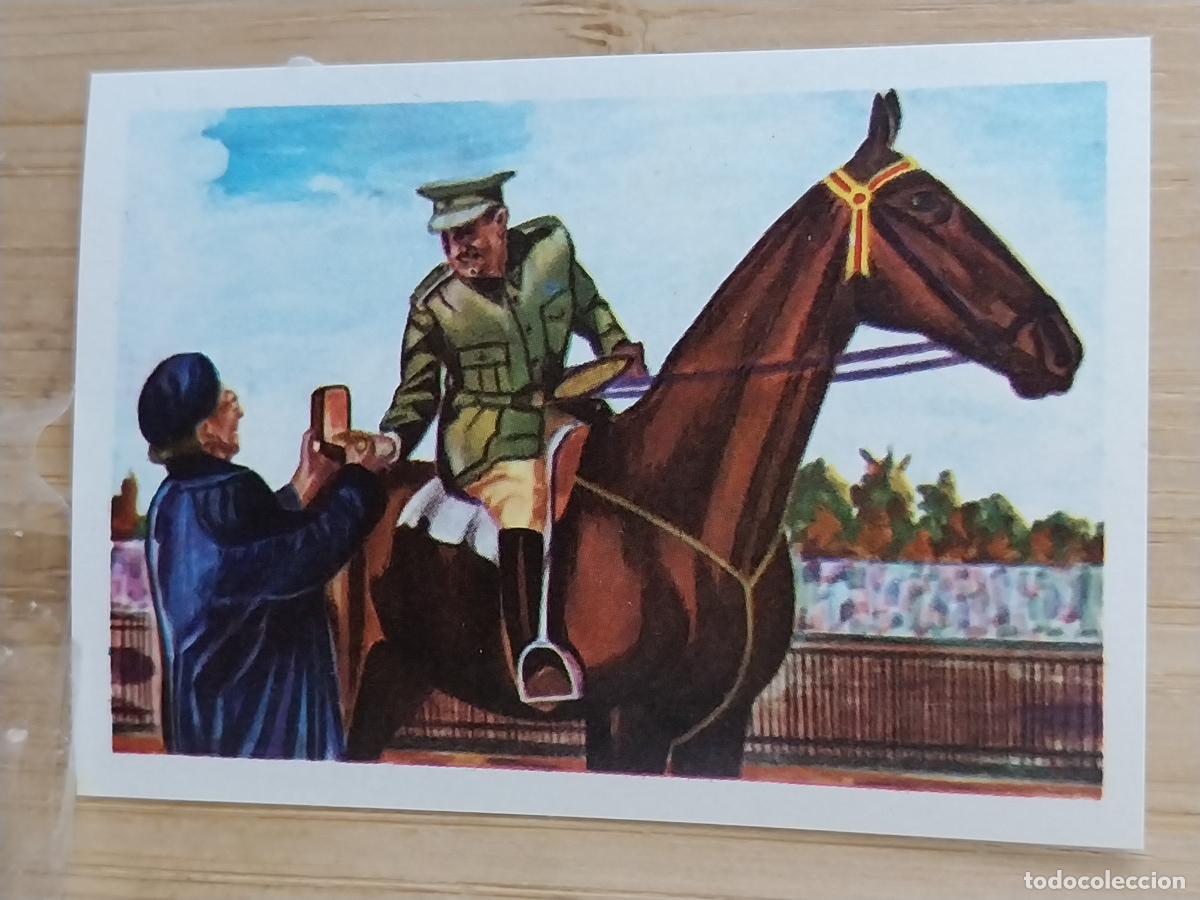 Coleccionismo Cromos antiguos: GARCIA CRUZ HIPICA ESPA&Ntilde;A 1948 * CROMO PROMO CHOCOLATE A&Ntilde;O 1964 RECUPERADO 5.6X4CMS
