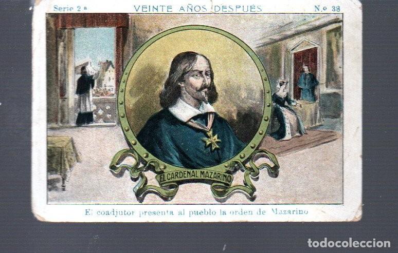 Coleccionismo Cromos antiguos: CROMO DE SERIE 2&ordf; DE VENTE A&Ntilde;OS DESPU&Eacute;S N&ordm; 38 PUBLICIDAD DE CHOCOLATE MONCAU SANTS BARCELONA