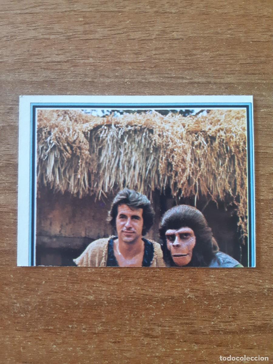Coleccionismo Cromos antiguos: N&deg;66 EL PLANETA DE LOS SIMIOS CROMO DOBLE 1/2 TELESTARS ED. ESTE 1978. NUNCA PEGADO, SIN PEGAR