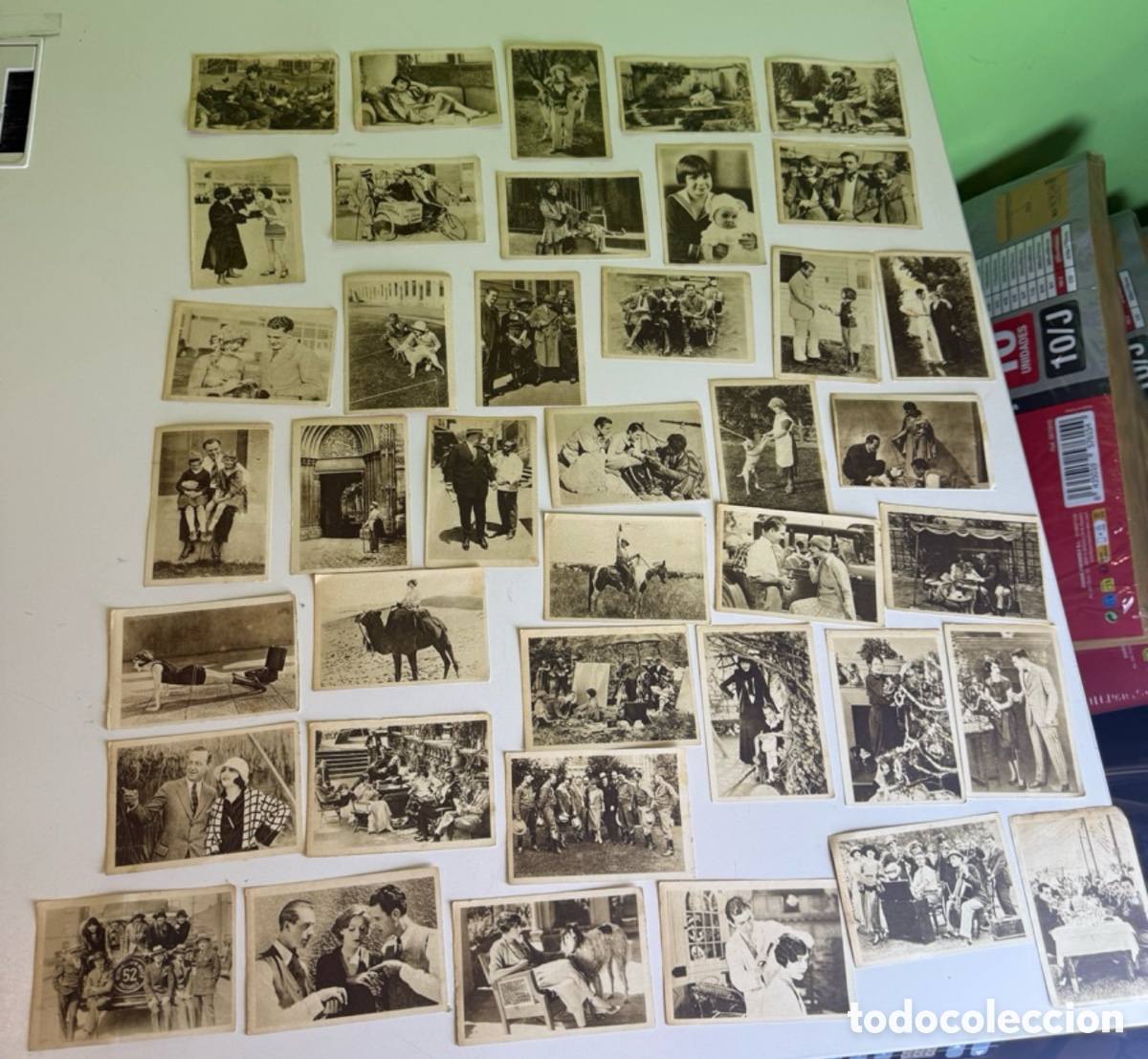 Coleccionismo Cromos antiguos: RARA COLECCI&Oacute;N COMPLETA 40 CROMOS CHOCOLATES AMATLLER CINE MUDO ORIGINAL A&Ntilde;OS 20.