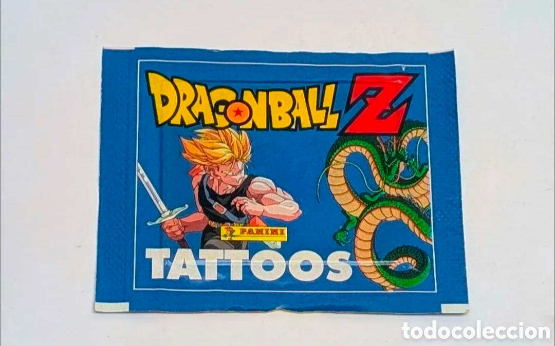 Coleccionismo Cromos antiguos: Sobre cromos sin abrir Dragon Ball Z. Tatuajes. Panini. Bola de Dragon. Bola de Drac. Tattoos
