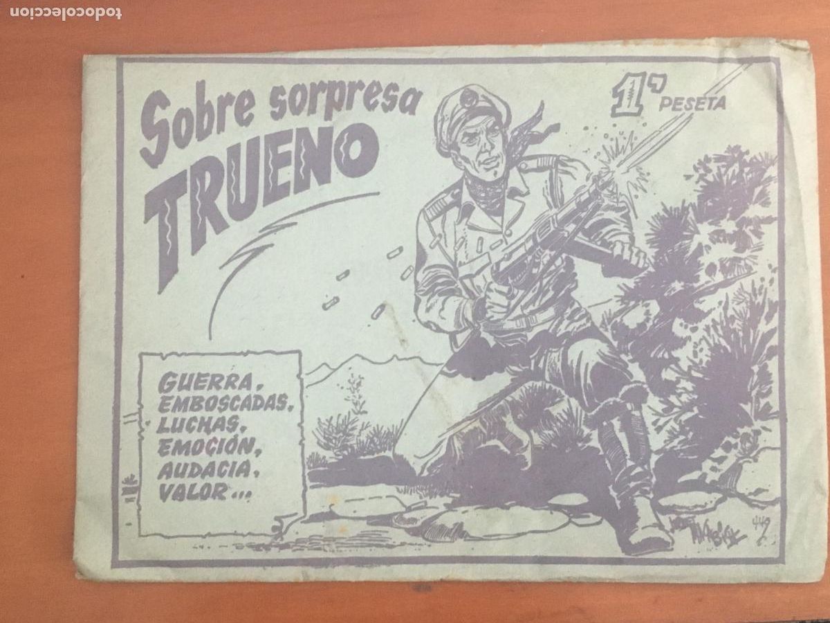 Coleccionismo Cromos antiguos: trueno sobre sorpresa sin abrir cerrado cromos postales tebeos