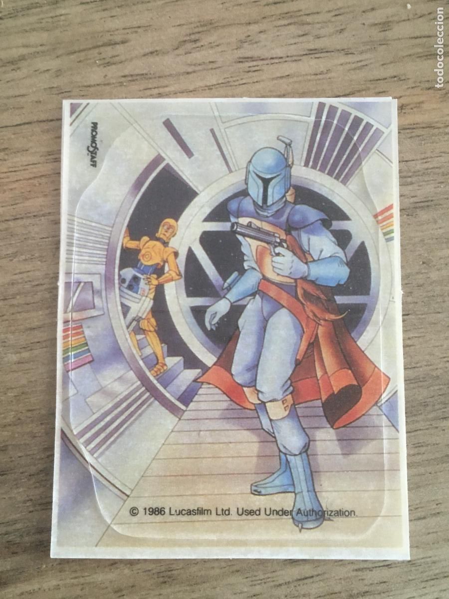 Coleccionismo Cromos antiguos: panrico droids star wars guerra galaxias cromo original nunca pegado