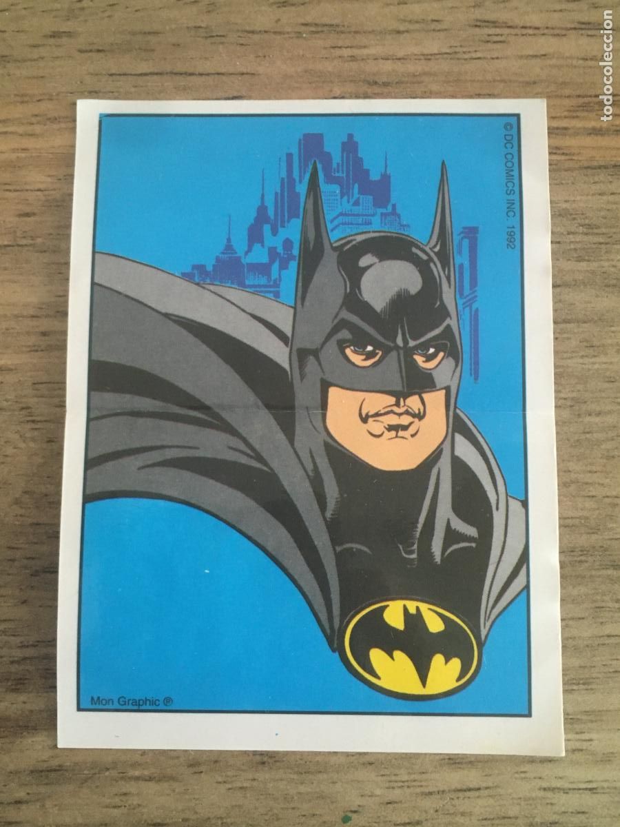Coleccionismo Cromos antiguos: panrico batman vuelve cromo n&ordm; 5 original nunca pegado