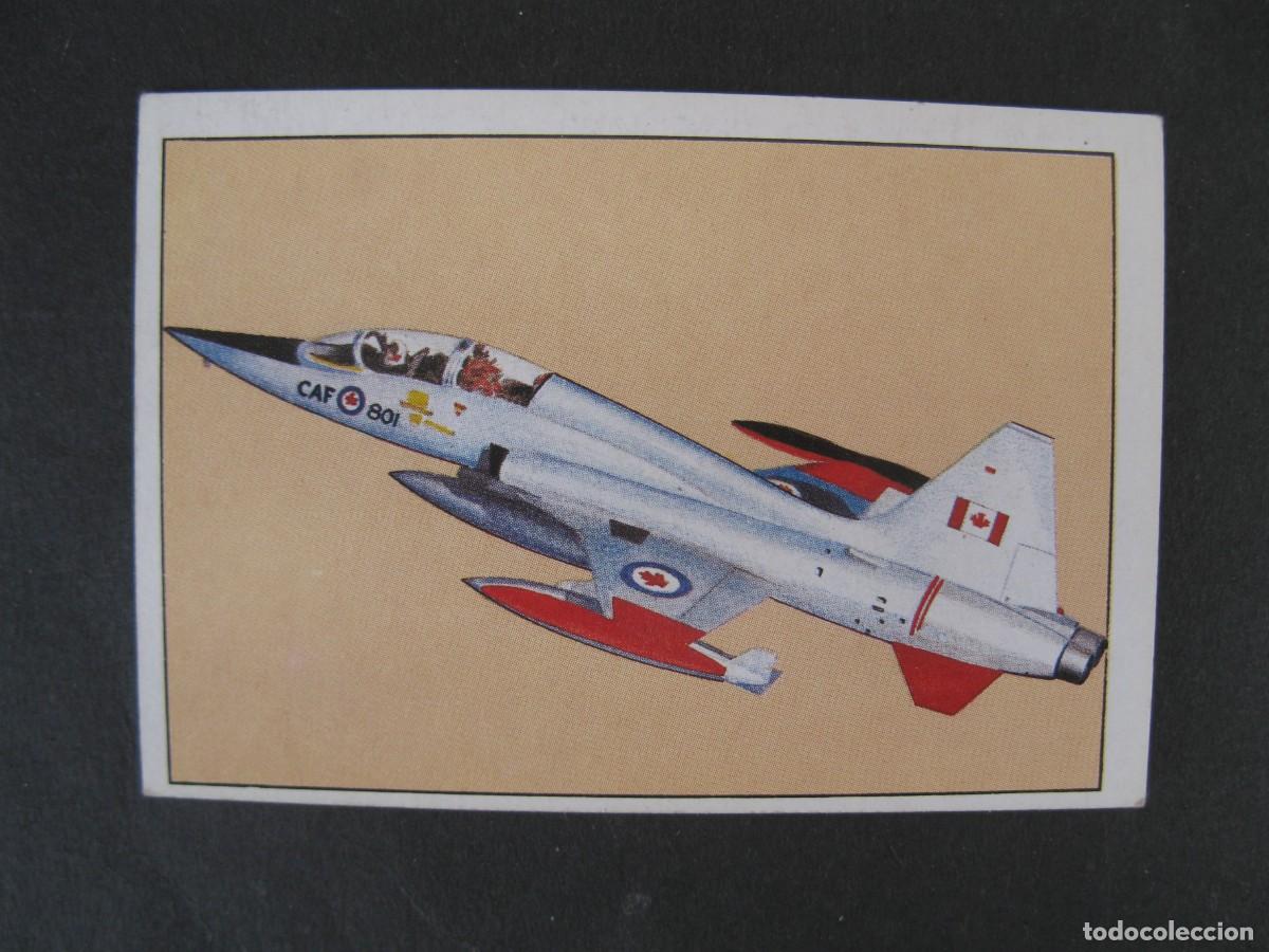 Coleccionismo Cromos antiguos: GRAN HISTORIA DE LA AVIACI&Oacute;N - CROMO N&ordm; 158 - NORTHROP F-5E TIGER II - SARPE - NUNCA PEGADO.