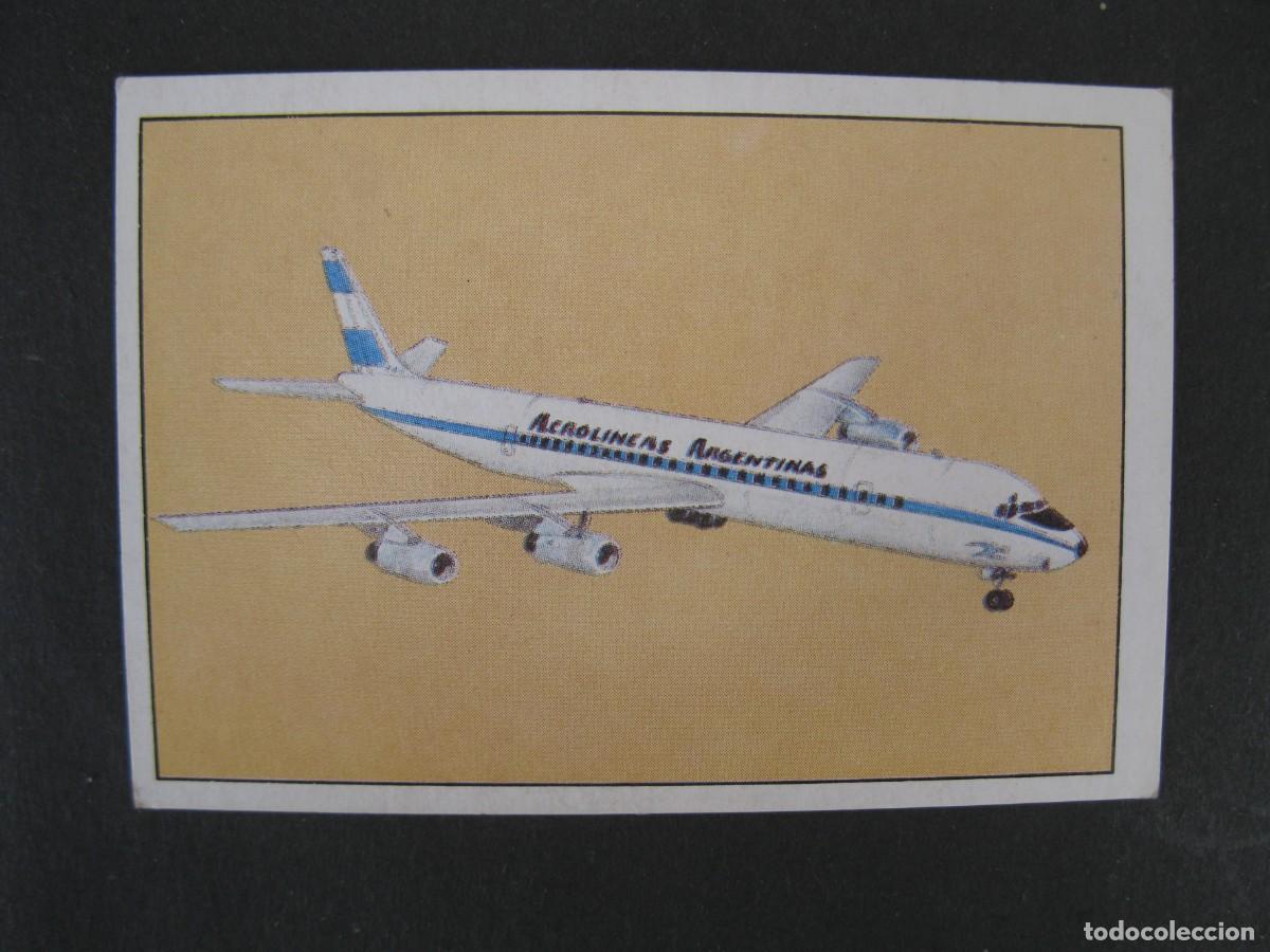 Coleccionismo Cromos antiguos: GRAN HISTORIA DE LA AVIACI&Oacute;N - CROMO N&ordm; 144 - DOUGLAS DC-8-63 - SARPE - NUNCA PEGADO.