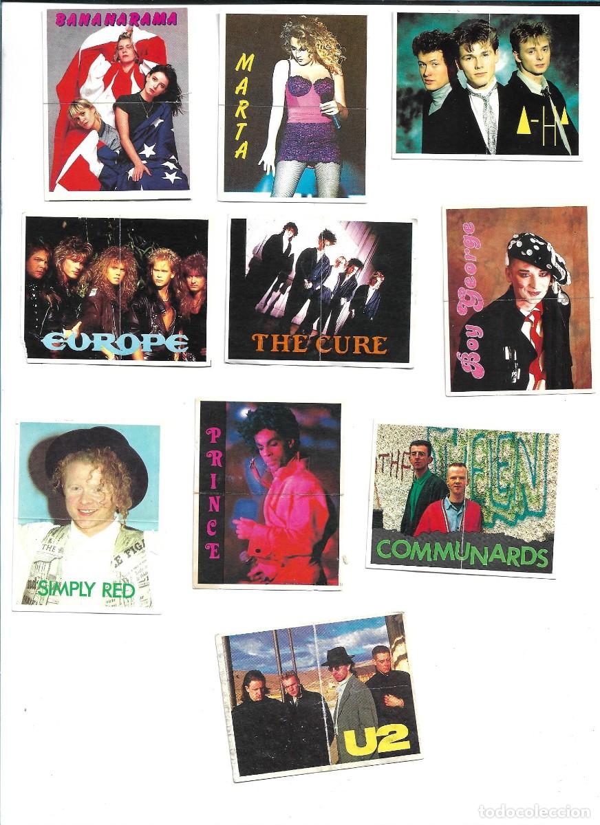 Coleccionismo Cromos antiguos: MATUTANO - PEGATE A LAS ESTRELLAS DEL ROCK - 10 CROMOS DIFERENTES