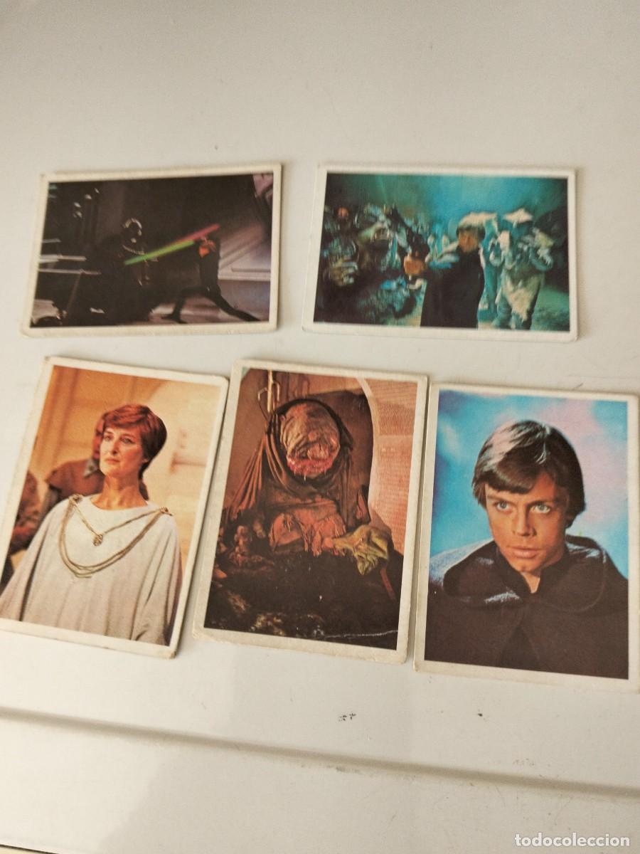 Coleccionismo Cromos antiguos: Lote 5 cromos El Retorno del Jedi