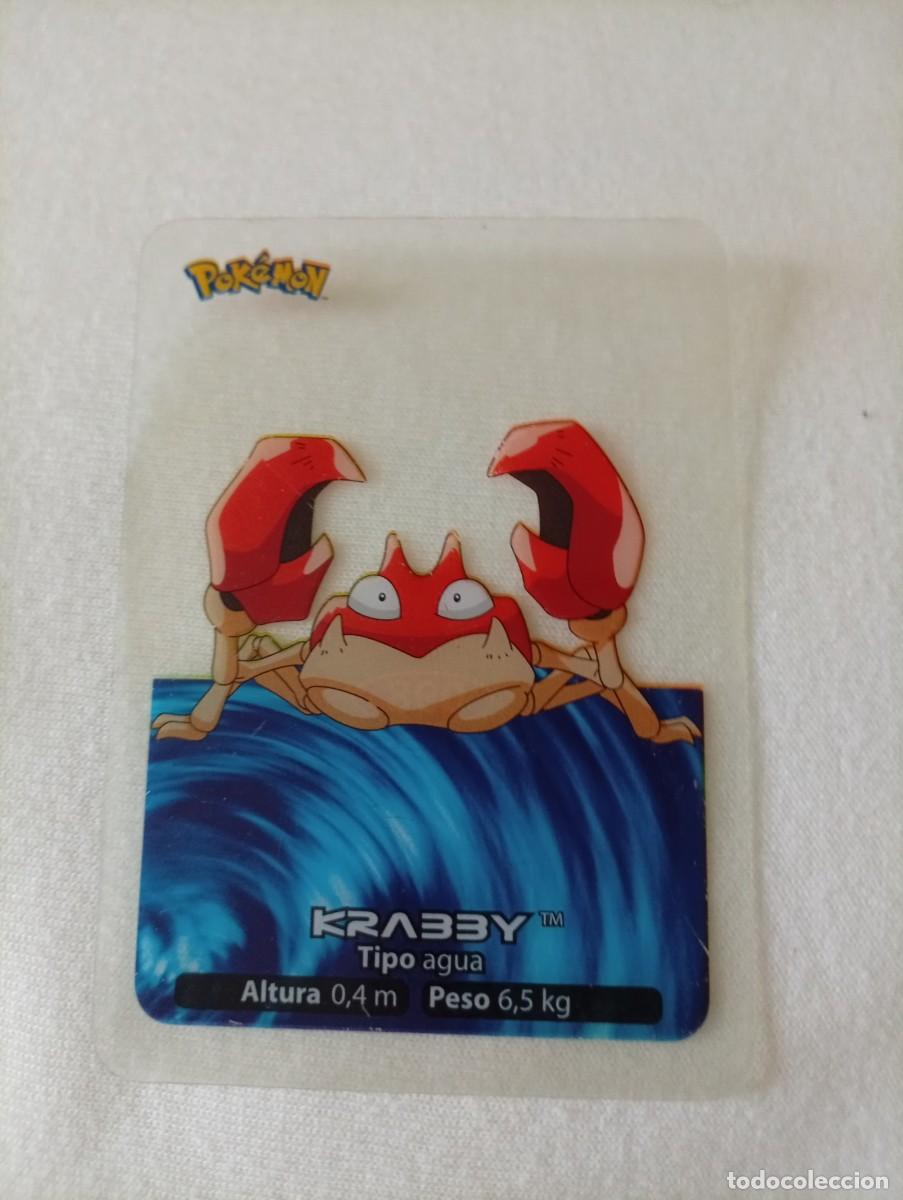 Coleccionismo Cromos antiguos: Carta coleccionable de Krabby, n&uacute;mero 098, de la colecci&oacute;n Lamincards del a&ntilde;o 2005. - Tipo: Agua. -