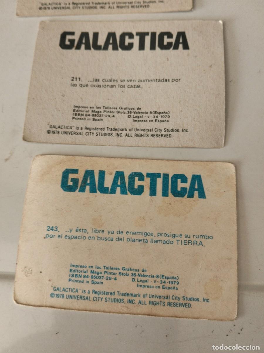 Coleccionismo cromos antiguos: Lote 8 cromos Gal&aacute;ctica - Foto 2