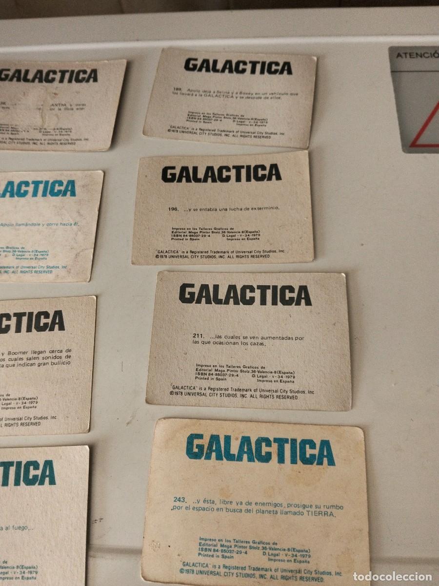 Coleccionismo cromos antiguos: Lote 8 cromos Gal&aacute;ctica - Foto 3