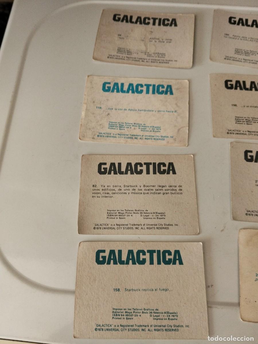 Coleccionismo cromos antiguos: Lote 8 cromos Gal&aacute;ctica - Foto 4