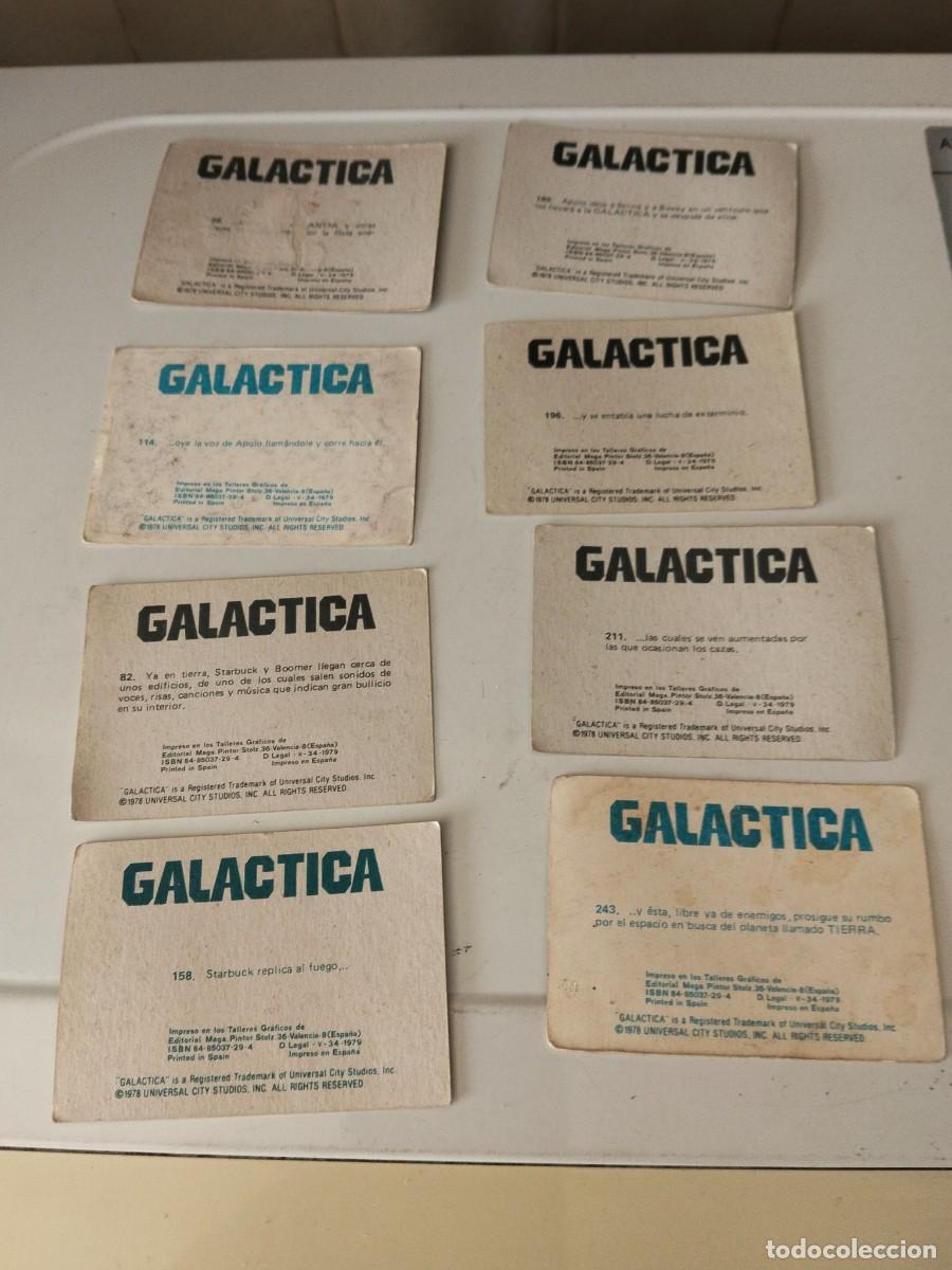 Coleccionismo cromos antiguos: Lote 8 cromos Gal&aacute;ctica - Foto 5