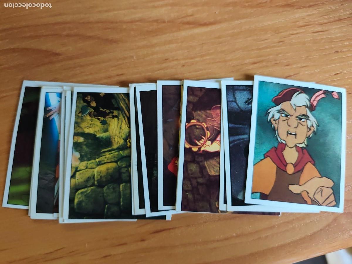 Coleccionismo Cromos antiguos: Lote de 19 cromos. Taron y el caldero m&aacute;gico. Panini . Sin pegar y sin repetir