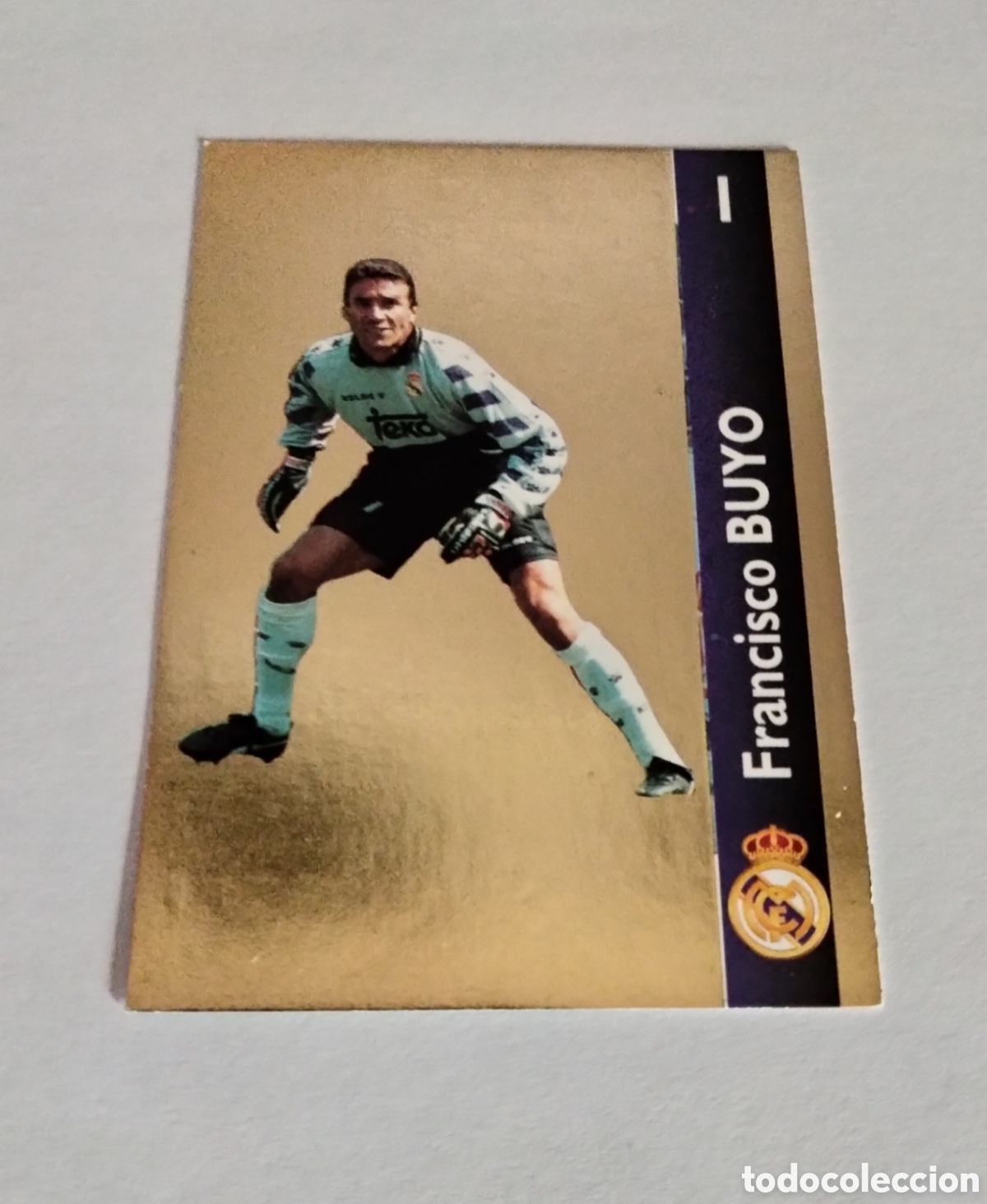 Coleccionismo Cromos antiguos: BUYO # 127 REAL MADRID ORO FICHA 1902/1996 MAGIC BOX