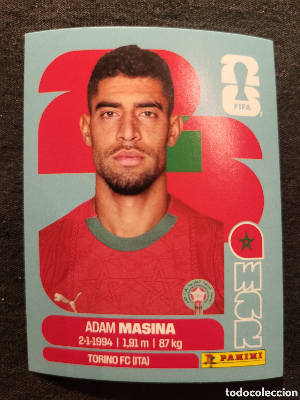 Coleccionismo Cromos antiguos: MAR 9 Adam Masina [Sticker] / FIFA World Cup 2026