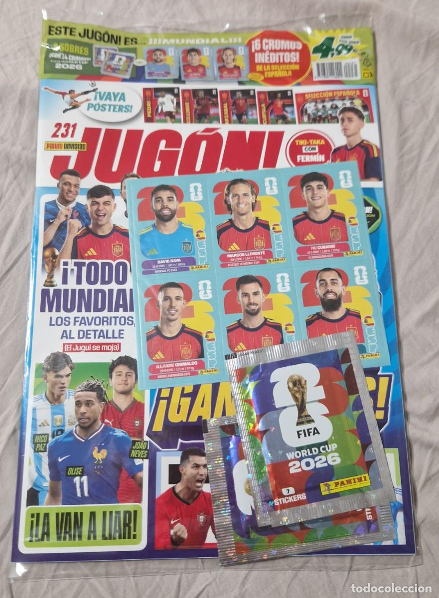 Coleccionismo Cromos antiguos: REVISTA JUGON 231 NUEVA PRECINTADA-PANINI-MUNDIAL 2026