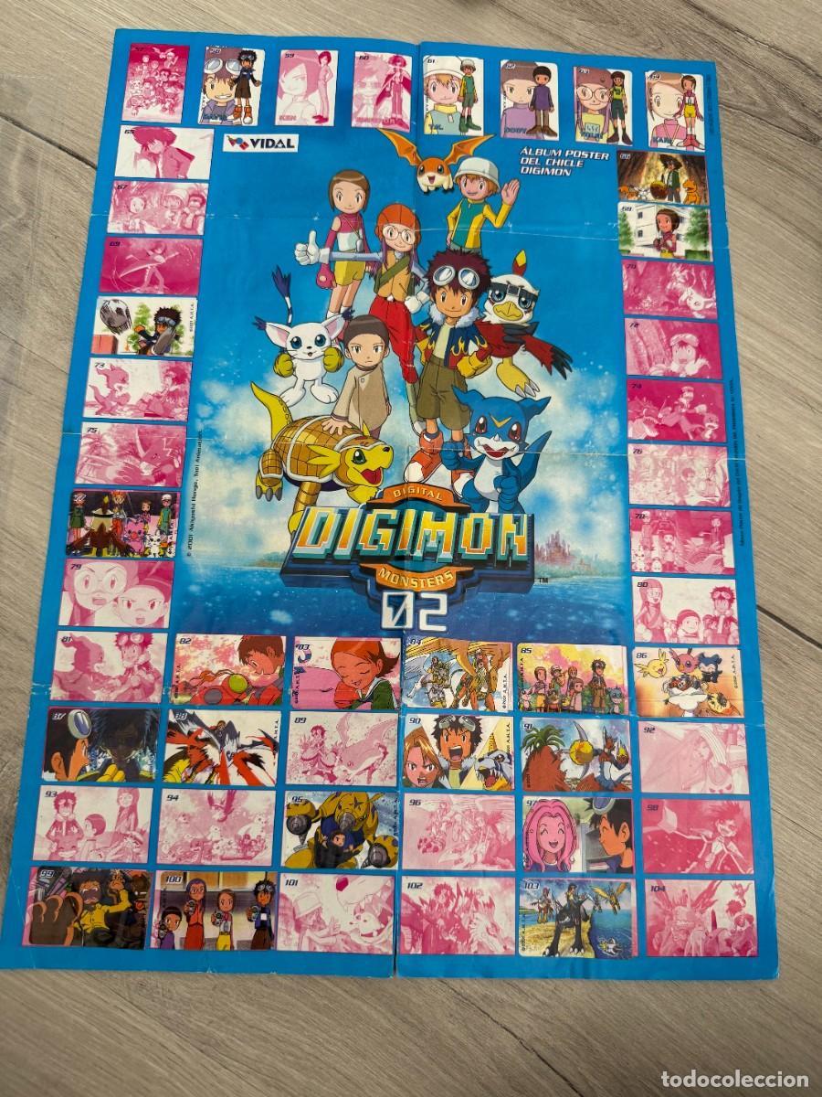 Coleccionismo Cromos antiguos: &Aacute;lbum chicle Digimon 2 de Vidal - dif&iacute;cil